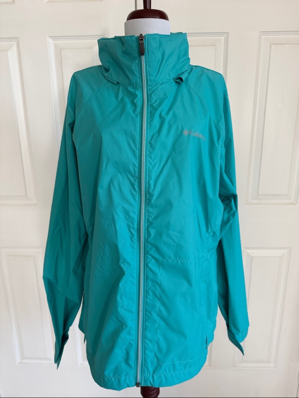 Columbia Teal Windbreaker Jacket